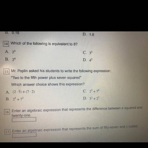 Can you help me on question 15?!