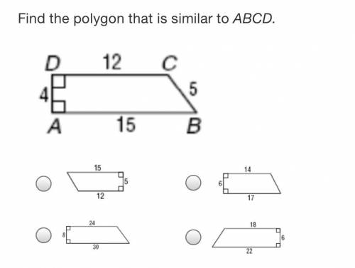 Find the polygon that is similar to ABCD.