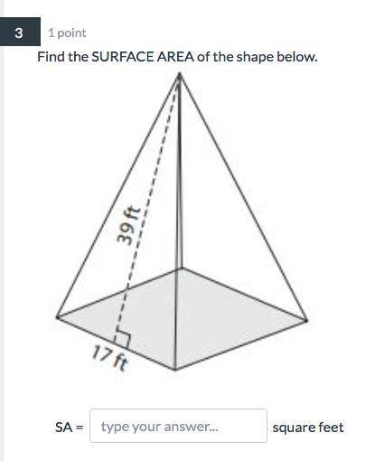 Find the Surface Area. I need the answer fast.