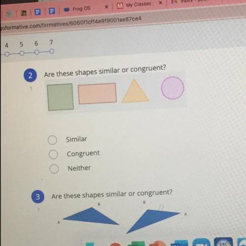 Are these shapes similar or congruent? H E L P