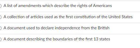 What did the government hope to avoid when creating the Articles of Confederation?
