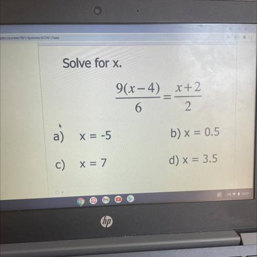 Solve x for this equation