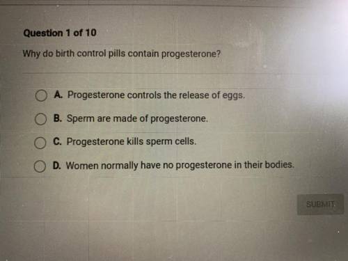 Why do birth control pills contain progesterone? 
Help please!!