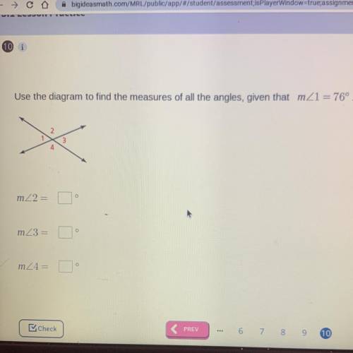 HELP PLS 20 POINTS 

Use the diagram to find the measures of all the angles, given that m<1