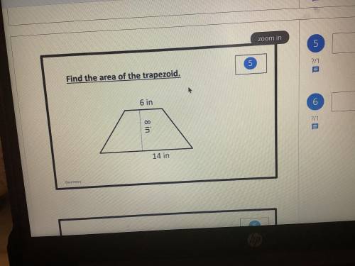 Find the area of the trapezoid !! Help pls!