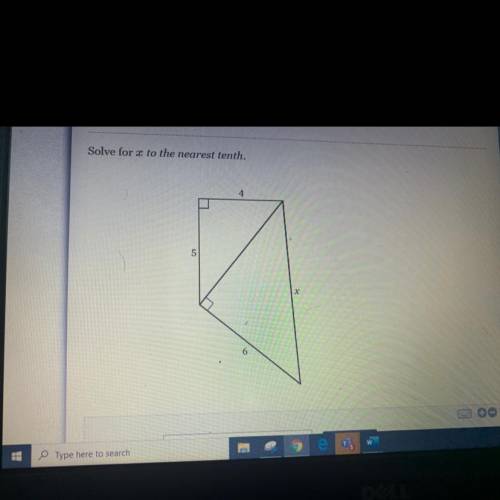 SOLVE FOR X TO THE NEAREST TENTH
