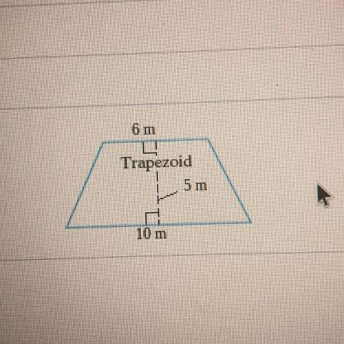 Find the area of the trapezoid please! (image included)