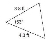 What is the area of this triangle?

Enter your answer as a decimal in the box. Round only your fin
