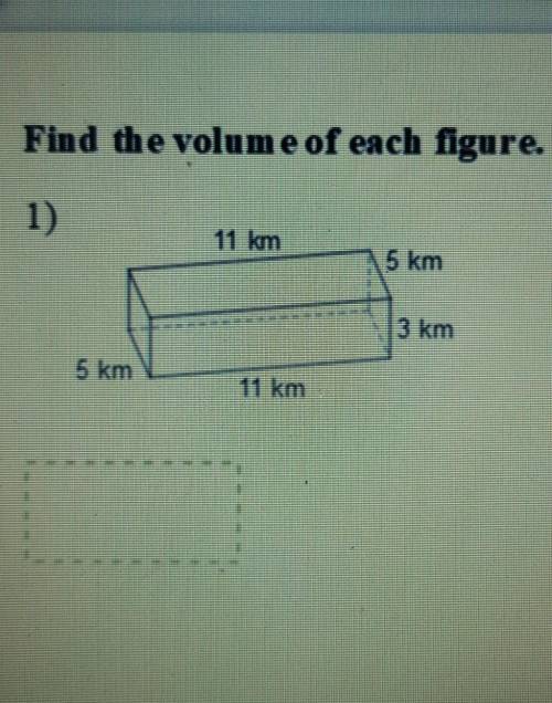 Find the volume rounded up​
