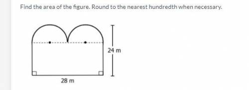 Find the area of the figure. Round to the nearest hundredth when necessary.