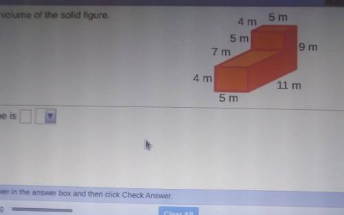 Find the volume of the solid figure​