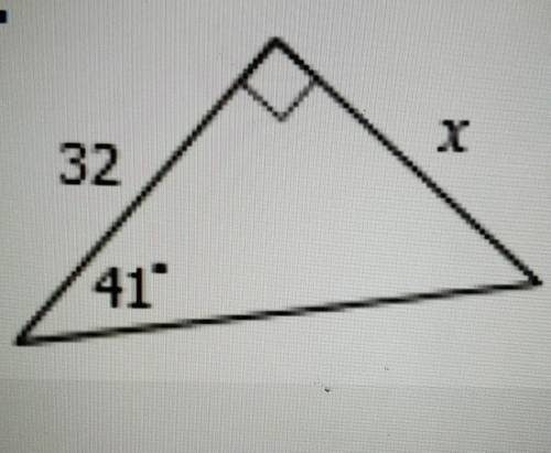 Trigonometry, find the missing side​