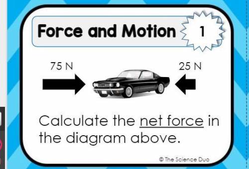 What is the net force? 
Numbers are in the pic.