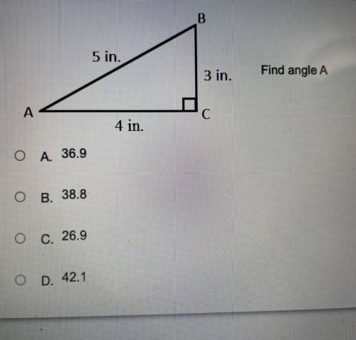 Find angle a (use info in pic)