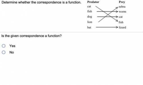 Is this correspondence a function?
