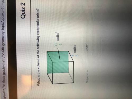 What is the volume of the following rectangle prism?