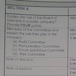 Role of risk committee and their members
