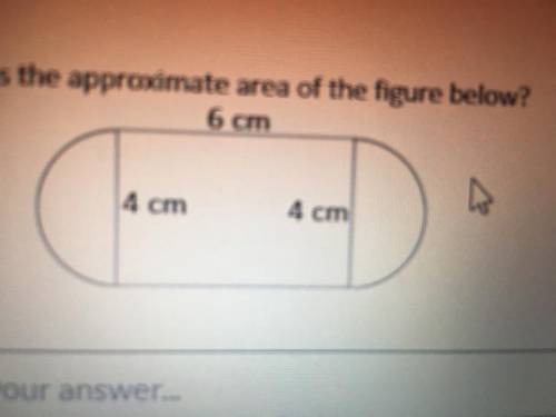 What is the approximate area of the figure below?