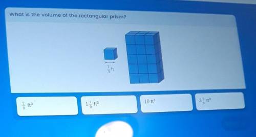 What is the volume of the rectangular prism​