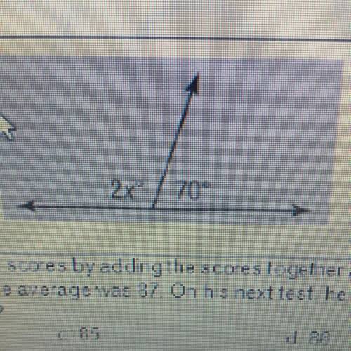 13. In the figure at the night, what is the
value of x?