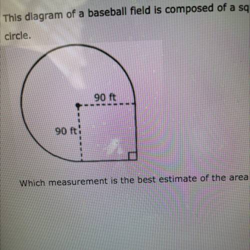 5. This diagram of a baseball field is composed of a square, a semicircle, and a quarter

circle.