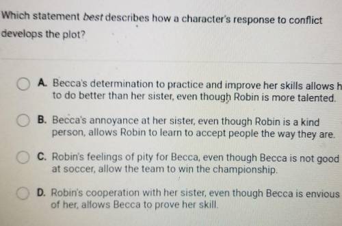 Becca played on her local youth soccer team, but she wasn't very good. Over time, she practiced har