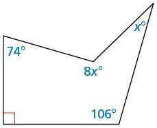 2. Find the value of x.