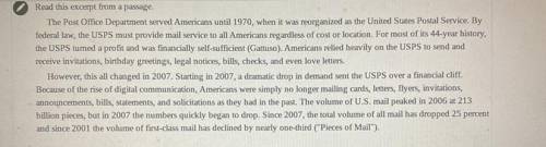 What caused the rapid decline in the volume of first-class mail?

The price of sending a piece of