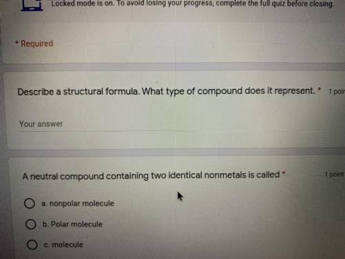Describe a structural formula. what type of compound does it represent