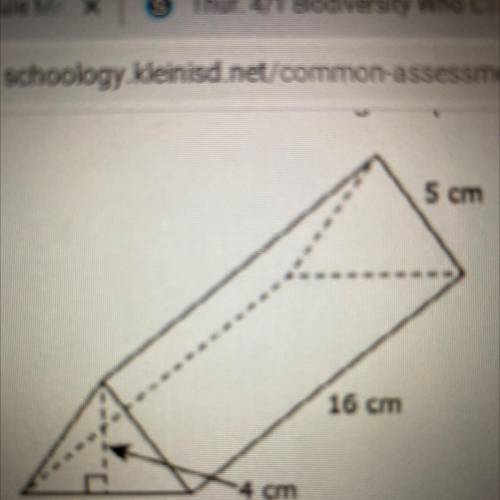 I don’t need you to solve anything don’t worry about the numbers but is this triangular prism

A)
