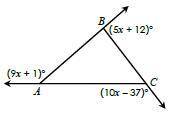 Find the measure of angle BCA.