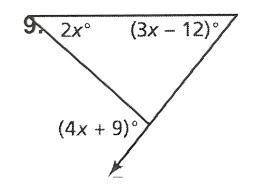 Find the measure of the exterior angle. *