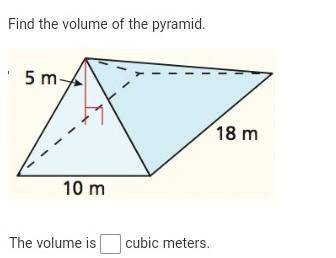 Find the volume of the pyramid​