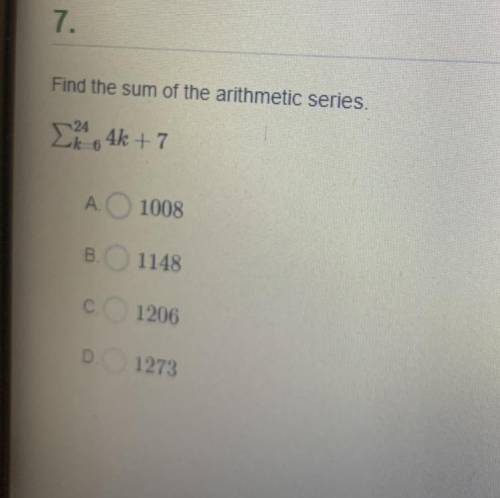 Find the sum of the arithmetic series