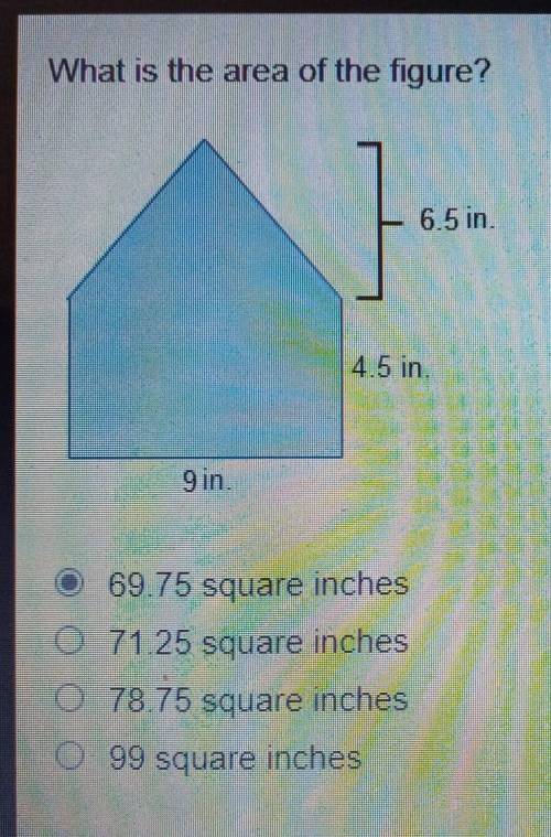 What is the area of the figure?​