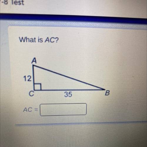 What is AC? Please help me with this problem fast
