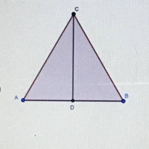 Help me pleaseeeeeee

Let triangle ABC be an equilateral triangle. The point D is the midpoint of