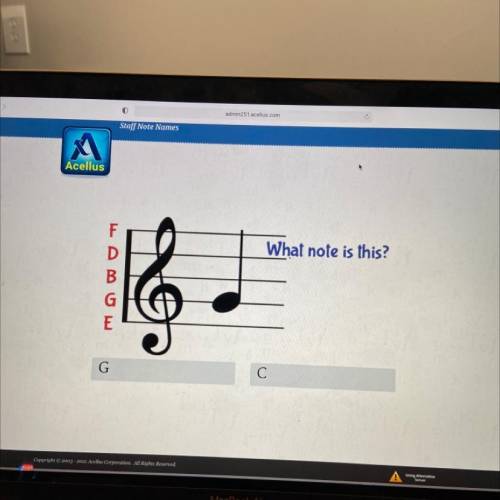 What note is this?
G or C