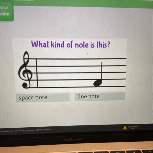 What kind of note is this?
line note
space note