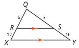 What is the value of x, given that RS||XY