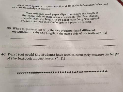 Can someone help me with question 39 and 40