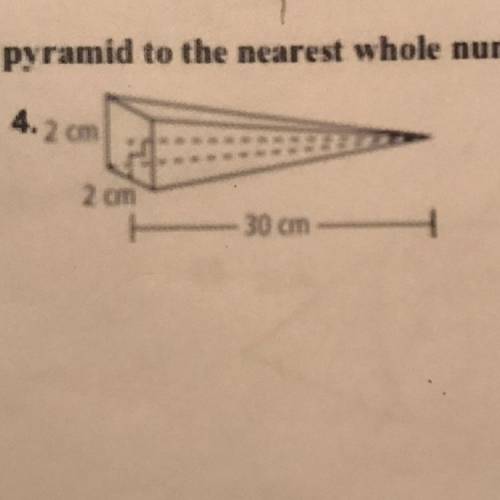 Find the surface area of each pyramid to the nearest whole number.