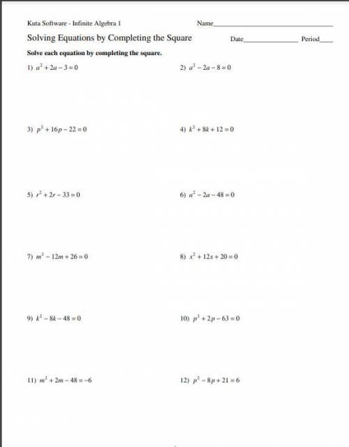 Hello, I need help completing this worksheet, I have the answers because we were given them in clas