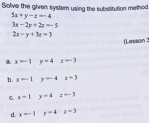 Help please! :) -Substitution Method-