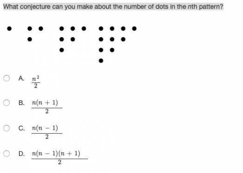 What conjecture can you make about the number of dots in the nth pattern?