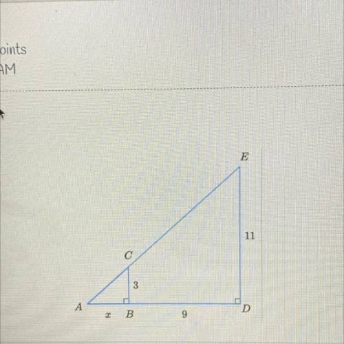 Please help me solve for x