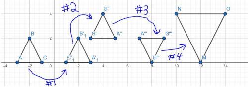 The above picture shows a series of similar shapes. Describe and quantify what transformation(s) oc