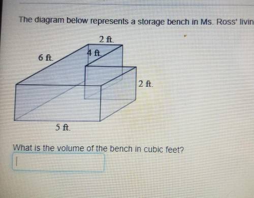 What is the volume of the bench in cub feet?​