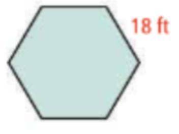 Please help! What is the area of the regular hexagon? (Round answer to nearest 10th)

Answer and e