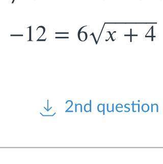 Solve the following radical equation , Show work also please !